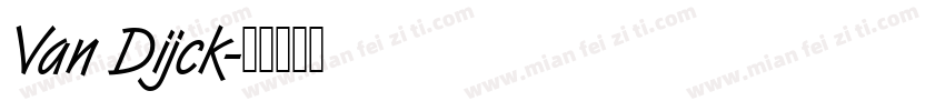 Van Dijck字体转换